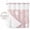 Pink, variant on No Hook Ocean Beach Shower Curtain with Snap in Liner Set, Summer Coastal Starfish Shell Conch Wooden Green Waterproof Bathroom Curtains with See Through Top Window, Hotel Style Modern 60 x 72 Inch