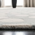 thumbnail image 6 of SAFAVIEH Soho Chloe Polka Dots Wool Area Rug, Grey/Ivory, 6' x 6' Square, 6 of 8