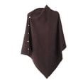 thumbnail image 1 of Chal de punto liso informal para mujer - Bufanda cálida, tejido de poliéster - Talla única para primavera/otoño/invierno, 1 of 5