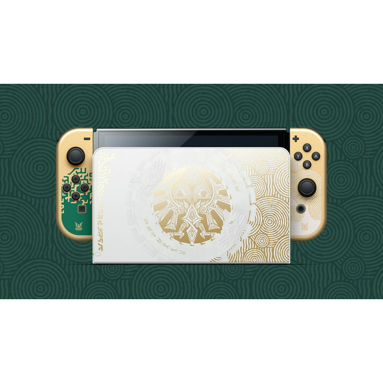 Omkreds Fruity forvirring 2023 Nintendo Switch OLED Zelda Edition, Green & Gold Joy-Con 64GB Console,  Hylian Themed Dock, Zelda: Tears of the Kingdom Game, Gold Wireless Pro  Controller, 3 Accessories: 6 in 1 Bundle -JP