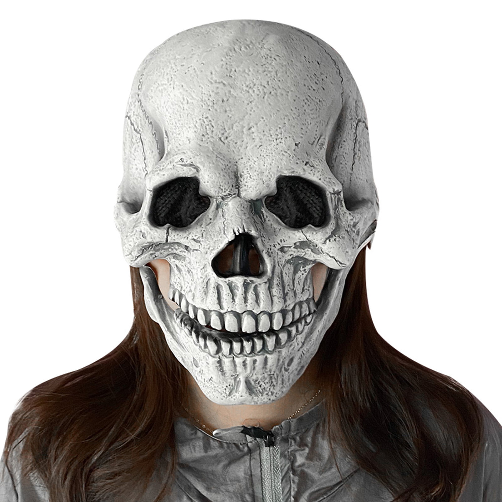 Halloween Skull Skeleton Full Overhead Latex Rubber Mask Fancy Dress Costume 