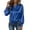 Blue, variant on Women Bow Tie Neck Satin Blouse, Long Sleeve Lantern Cuff Elegant Top with Detachable Neck Scarf, Dressy Work Party Satin Shirt (Wine,S)
