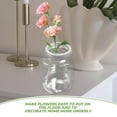 thumbnail image 3 of IDEANATEGRATE 4Pcs Jar Flower Frog Holder Lids Silver Stainless Steel for Home Decoration 7.3X7.3X1.6in, 3 of 8