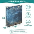 thumbnail image 5 of WOBOGO Lacy Night Sky File Folders Extra Large Capacity to Hold 200 Sheets of Documents Hard Shell Ring Binder for School Home Office, 5 of 10