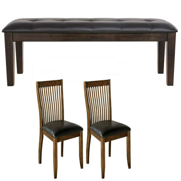 Haddigan Upholstered Dining Room Bench, Stuman Dining Room Table Set
