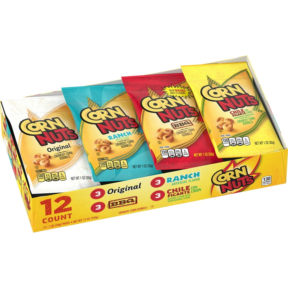 Corn Nuts Corn Kernels Variety Pack, 12 ct 1.0 oz Bags