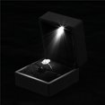 thumbnail image 4 of HURRISE Boîte de Rangement pour Bagues Éclairée à LED 4 Couleurs, Présentoir à Bijoux, Cadeau, Boîte à Bagues, Étui à Bagues, 4 of 8