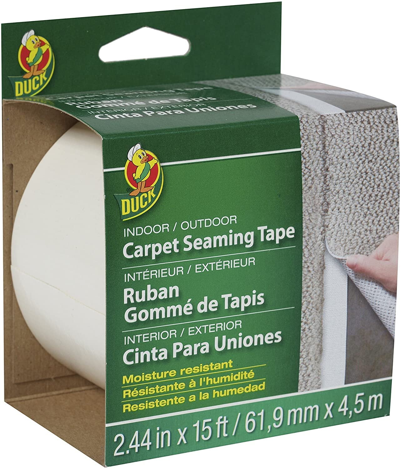 ROBERTS Indoor Pressure Sensitive 15 ft. Carpet Seaming Tape Roll