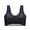 Black, variant on 1pcs Women Lace Plus Size Bra Basic Anti Sagging Thin Vest With Padded Female Brassier Lady Ice Silk Seamless Comfort breath Bra