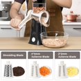 thumbnail image 3 of Herramienta de cocina manual 5 en 1 Rotary Cheese Grater X Home, 3 of 8