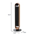 thumbnail image 2 of Better Homes & Gardens Latte Oak 1500W Electric Oscillating Ceramic Space Heater, 2 of 8
