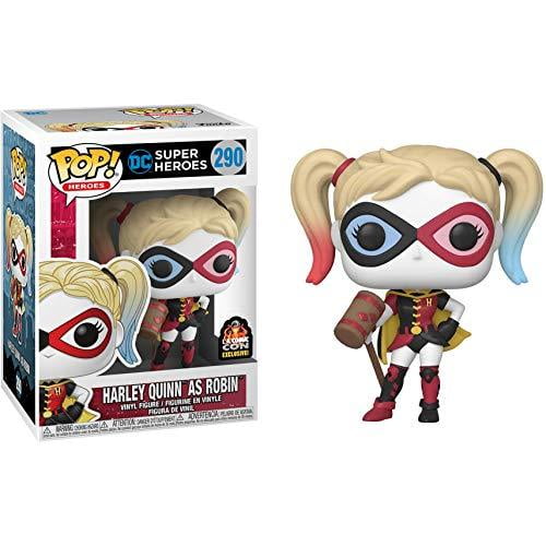 Funko DC Comics POP! Heroes Harley Quinn AS Robin Vinyl Figure 2019 L.A. Comic CON Exclusive #290