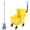 color, variant on golytefs 24L Mop Water Squeezer with Wheels Plastic Bucket Mop Wringer for Hotel Cleaning