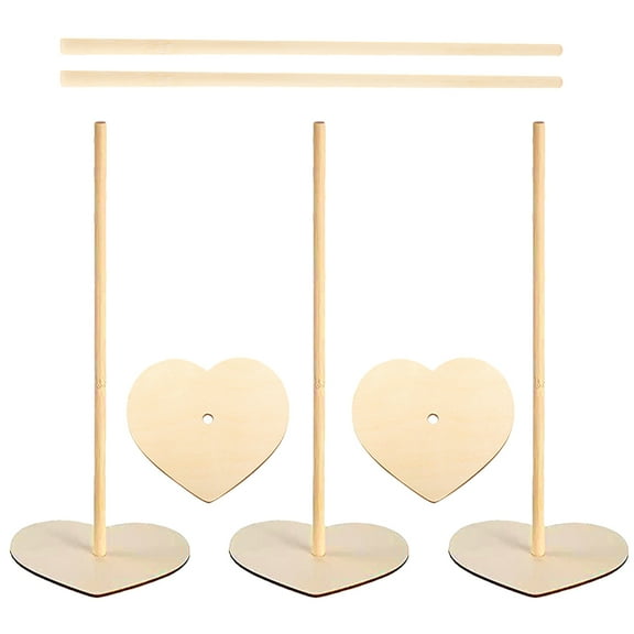 5 Pcs Wedding Decorations for Ceremony Wood Donut Holder Countertop Display Shelf Detachable Stand Decorate Wooden Baby