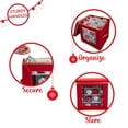thumbnail image 4 of Simplify 64 Count Large Ornament Storage Box - Polyester, Red, 4 of 10