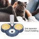 thumbnail image 3 of Cuencos Triples Para Perros Y Gatos, Cuenco De Comida Para Gatos Elevado Inclinado De 15 Grados Con Cuencos Automáticos Para Botellas De Agua Para Cachorros, Mascotas,, 3 of 7