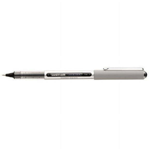 Uni-ball  Vision Acid-Free Waterproof Roller Ball Pen, 0.7 Mm. Fine Tip, Black