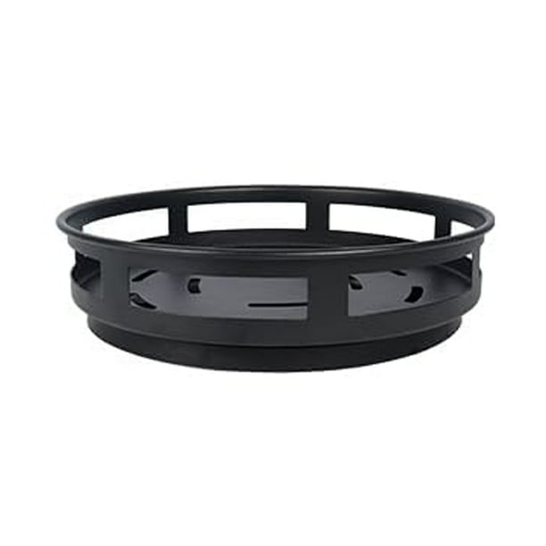 Plato giratorio Lazy Susan de diseño abierto con bordes elevados, patas antideslizantes para un uso estable en la cocina, el baño, la oficina o cualquier habitación que requiera organización