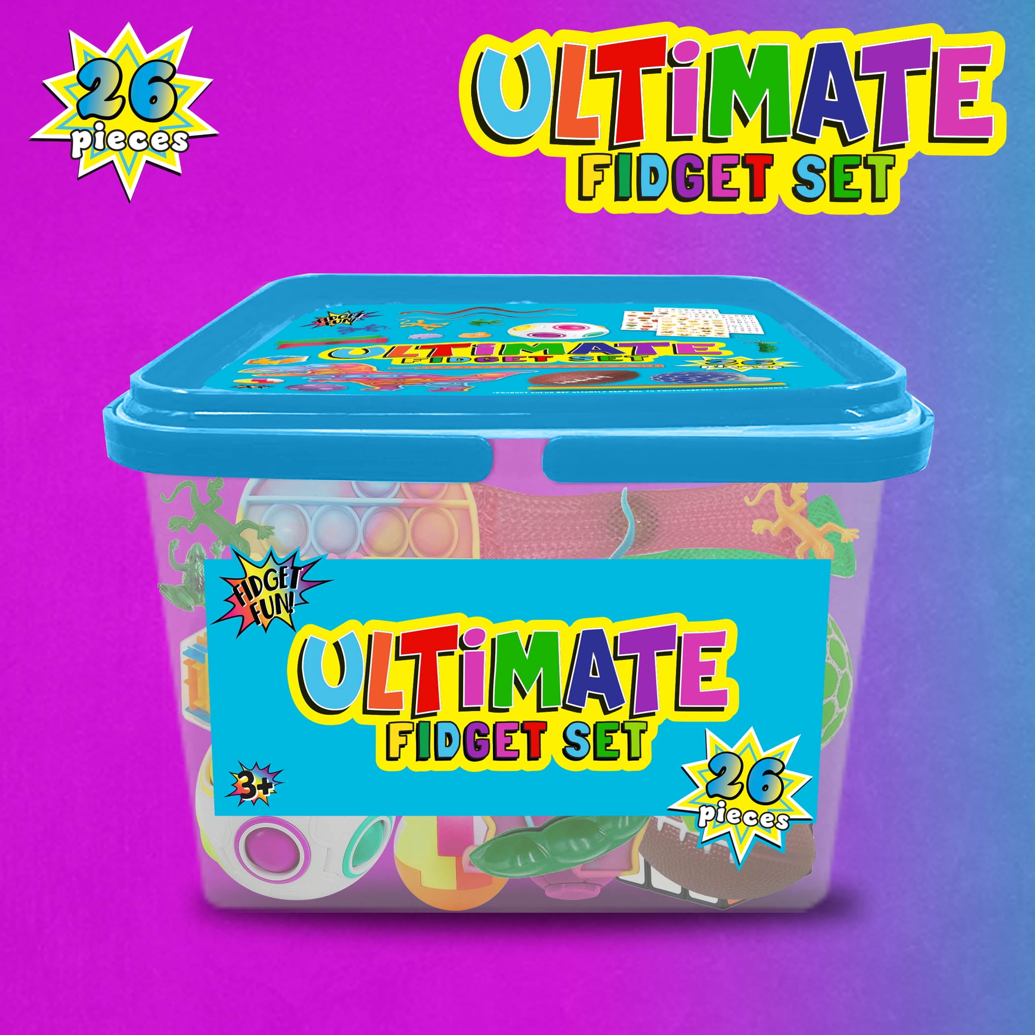 Fidget Fun 26 Piece Ultimate Fidget Set Blue