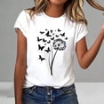 thumbnail image 4 of Guluxicc Womens Graphic T Shirts Crew Neck Casual Classic Comfy Trendy T Shirts for Women, 4 of 7