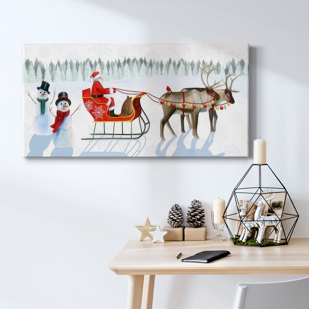 Santa's Snowmen Collection D- Gallery Wrapped Canvas