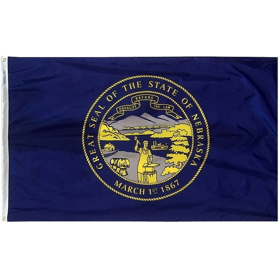 Nebraska - 6'X10' Nylon Flag