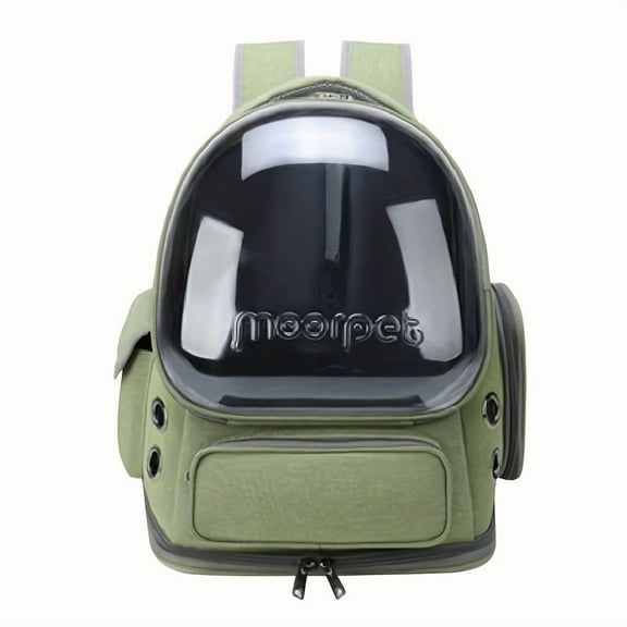 ComfortPet Explorer Backpack - Transparent Pet Carrier for Cats/Small Dogs, Breathable & Spacious - Travel/Hiking Essential