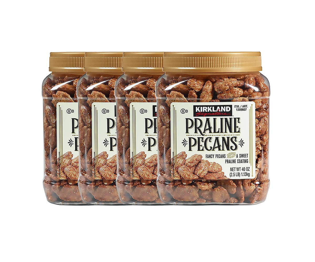 4 PACK Product of K.S Pralines Pecans, 2.5 lb