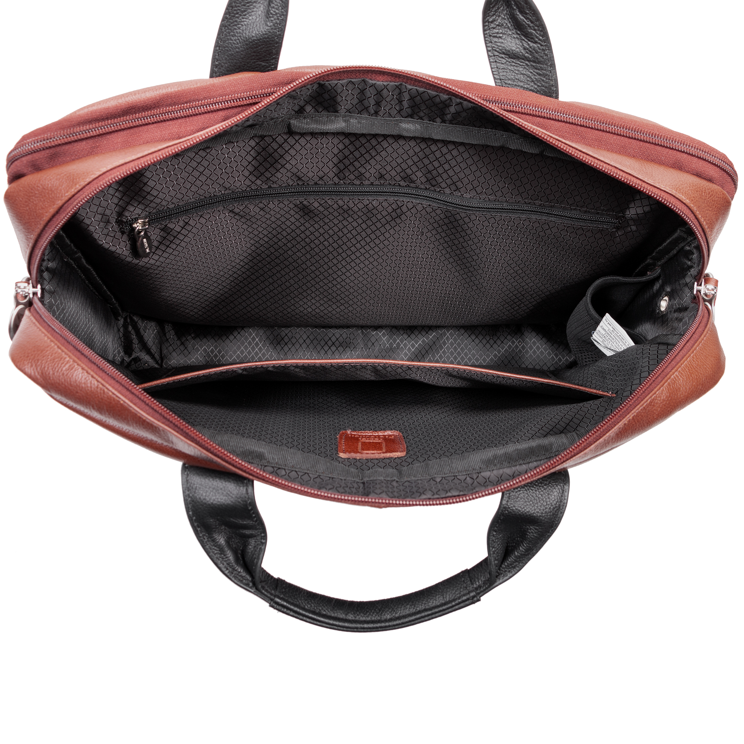 SOUTHPORT | 17” Leather Two-Tone Laptop Briefcase