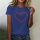 thumbnail image 4 of Blusas de Manga Corta para Mujeres Cuello Redondo Sencillo Casual Ajuste Regular, Top de Algodón de Imitación de Moda para el Hogar Y Diario, 4 of 4