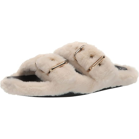 

NINE WEST Womens Plush2 Slide Sandal 8 Beige