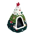thumbnail image 1 of Cama navideña para gatos, suministros para mascotas, creativa, ligera, estable, decoración navideña, transpirable, cueva para mascotas, escondite Vistoso, 1 of 8