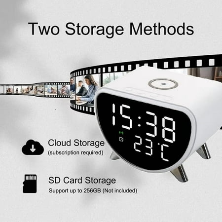 Multifunctional AlarmClock Temperature Clock Wireless Charger LED Mobile Phone Three in One Wireless Charger