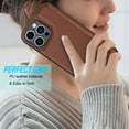 thumbnail image 6 of Takfox For Apple iPhone 14/14 Pro/14 Plus/14 Pro Max Wallet Case,With Card Slots Holder PU Leather Folio Flip Snap Closure Kickstand TPU Frame Bumper Cover,Brown, 6 of 7