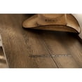 thumbnail image 4 of Bowery Hill 2-Drawer Traditional Wood Flip Top Console Table in Dark Wood, 4 of 4