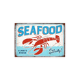 thumbnail image 1 of Décor Mural Vintage en Métal Fruits de Mer, 1 of 1