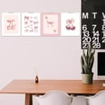 thumbnail image 6 of Pink Coquette Wall Art Prints Set of 4 Preppy Coquette Room Decor Aesthetic Pink Cherry Wall Decor Posters for Bedroom Bathroom Dorm - 10x8Inch (Unframed), 6 of 7