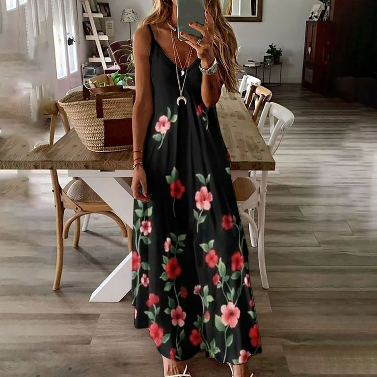 Aueoeo Floral Dress for Women, Casual Dresses for Women Womens