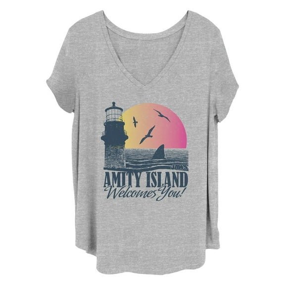 Women's Jaws Amity Island Tourist Welcome Graphic T-Shirt