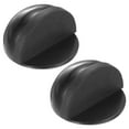 thumbnail image 1 of Uxcell 2-Pack Topes de Puerta Montados en el Suelo, Tope de Puerta de Media Cúpula de Acero Inoxidable con Amortiguador de Goma Plástica [Negro], 1 of 7