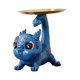 thumbnail image 4 of Estatua de dragón chino de resina, cuenco para llaves, bandeja de joyería, decoración del Festival de Primavera, pequeña escultura de dragón para el , azul, 4 of 10