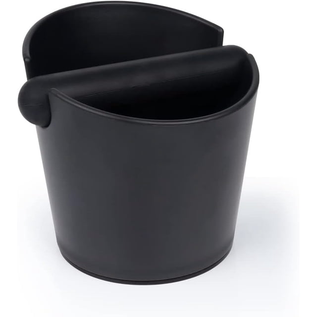 Caja de golpe de café expreso, caja de golpe de café de 4,8 pulgadas, contenedor de basura de café expreso con barra de golpe extraíble y base antideslizante
