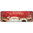 thumbnail image 5 of SKYSONIC 2'X6' Merry Christmas Santa Runner Rug with Rubber Backing, Funny Xmas Reindeer Non Slip Entryway Rug Runner Washable Soft Area Rug Carpet for Hallway Bedroom Kitchen Decor, 5 of 6