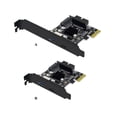 thumbnail image 2 of facefd PCIE to USB3.0 Expansion Card Port Adapting Tool Connection Converter Type-c SATA 15pin Adapter Cards Desktop Accessories Half Hegith Size, 2 of 5