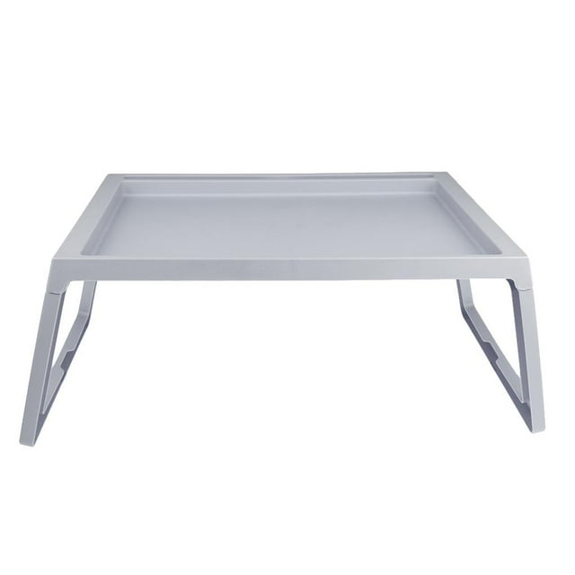 jinwen Lightweight Folding Lap Desk Lazy Bed Table For Breakfast, Reading, Working, Watching Movies gray