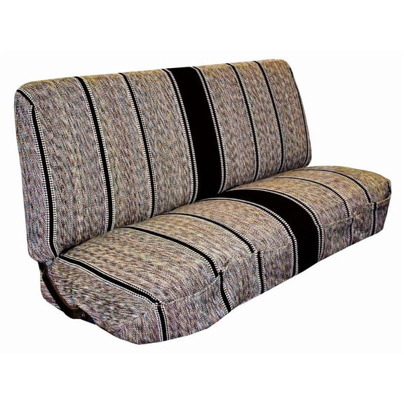 Universal Baja Saddle Blanket Bench Full Size Seat Cover Fits Ford, Chevrolet, Dodge, and Full Size Pickup Trucks (Red)
