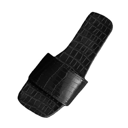 

2023 Summer New Open Toe Fashion Soft Sole Flat Heel Stone Pattern Large Comfortable Mom Sandals