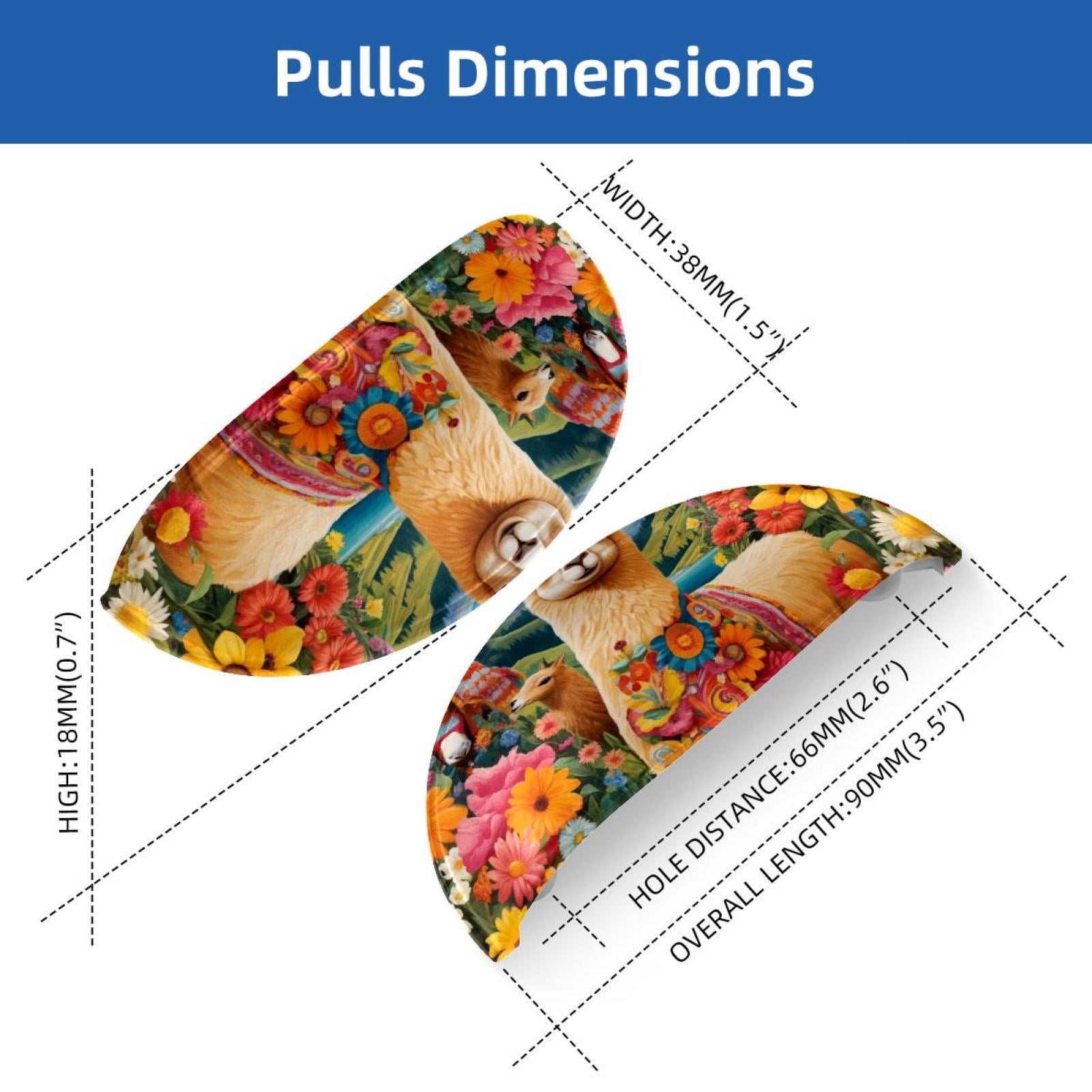 PhooArto 6 Pcs Cup Drawer Pulls, Flying Butterflies Alpaca Shell Shape Handles Cabinet Knobs for Dresser Cupboard Closet Wardrobe with Screws