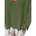 thumbnail image 4 of FASHIONWT Women Plus Size Long Sleeve Round Neck Solid Loose Street Style Top, 4 of 4