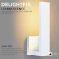 thumbnail image 3 of LEEKI - Modern Outdoor Light Fixture - L-Shaped Exterior Light Fixture - 14W 3000K - Anti Rust (White, 14.5 Inch), 3 of 8